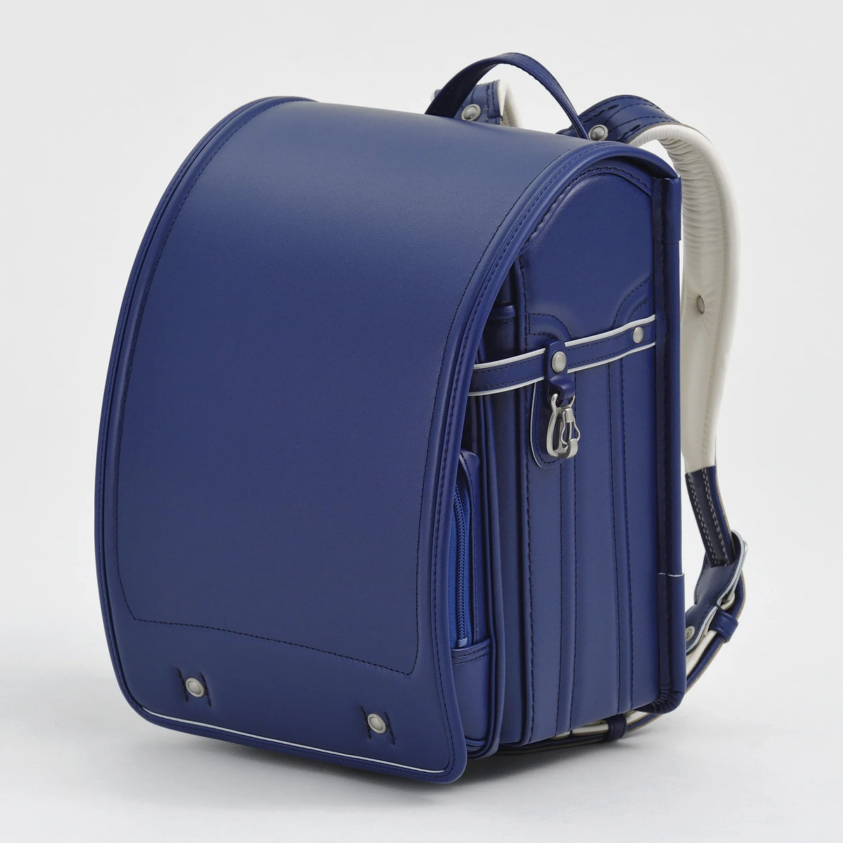 Bolca Randoseru by Murase Kabanko – blue Japanese Randoseru backpack with white straps, sturdy design for kids or adults