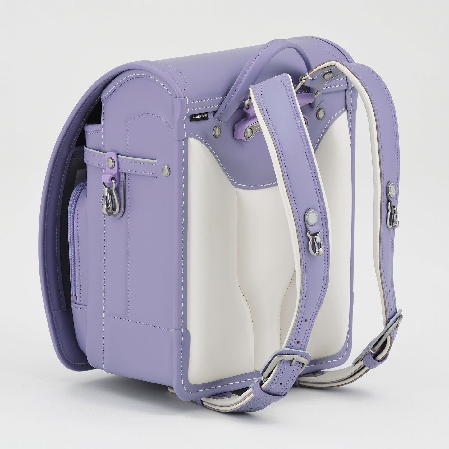 高級軟牛皮Randoseru Takumi - 黑色 - Murase Kabanko 