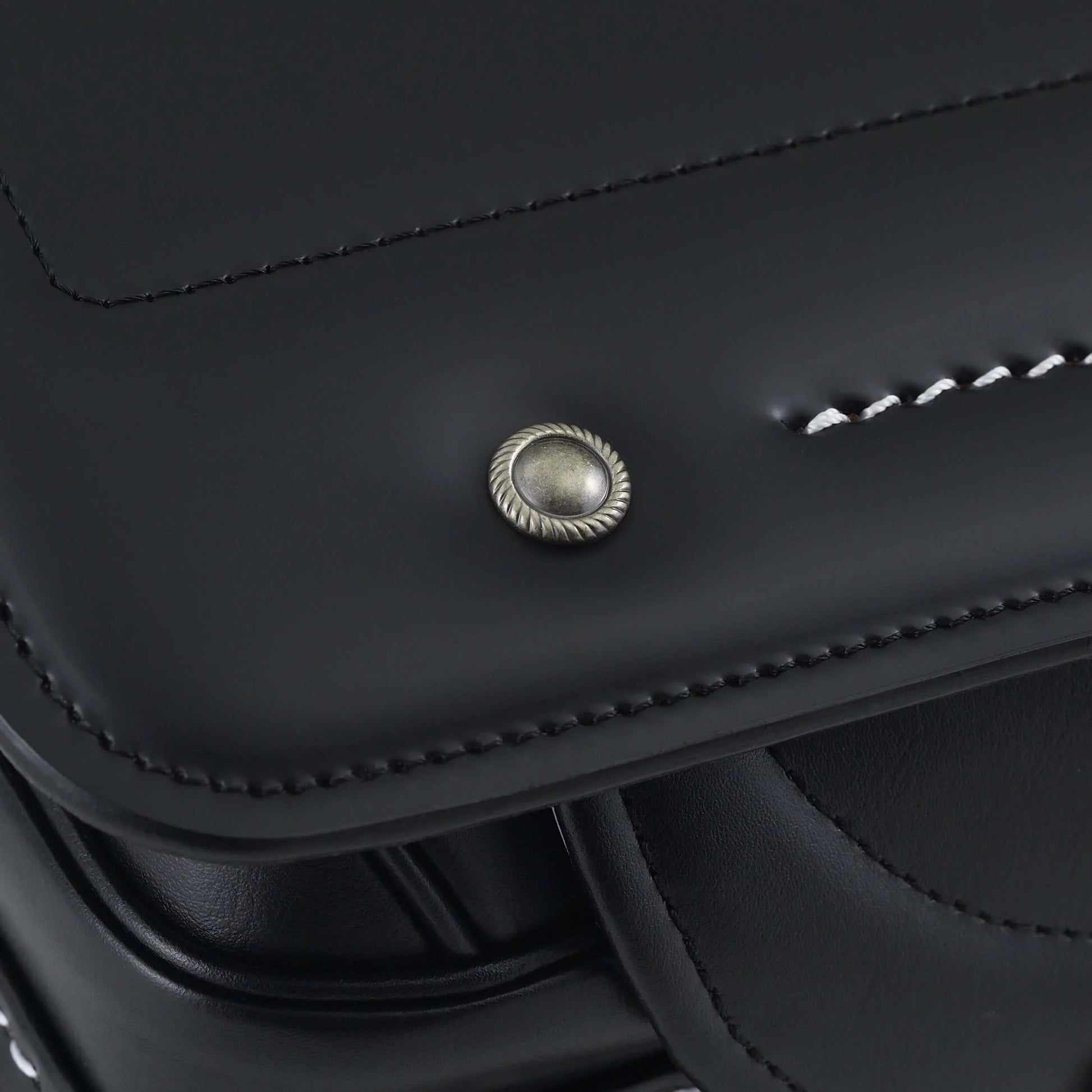 Premium Randoseru Takumi black leather school backpack with metal button detail, Murase Kabanko