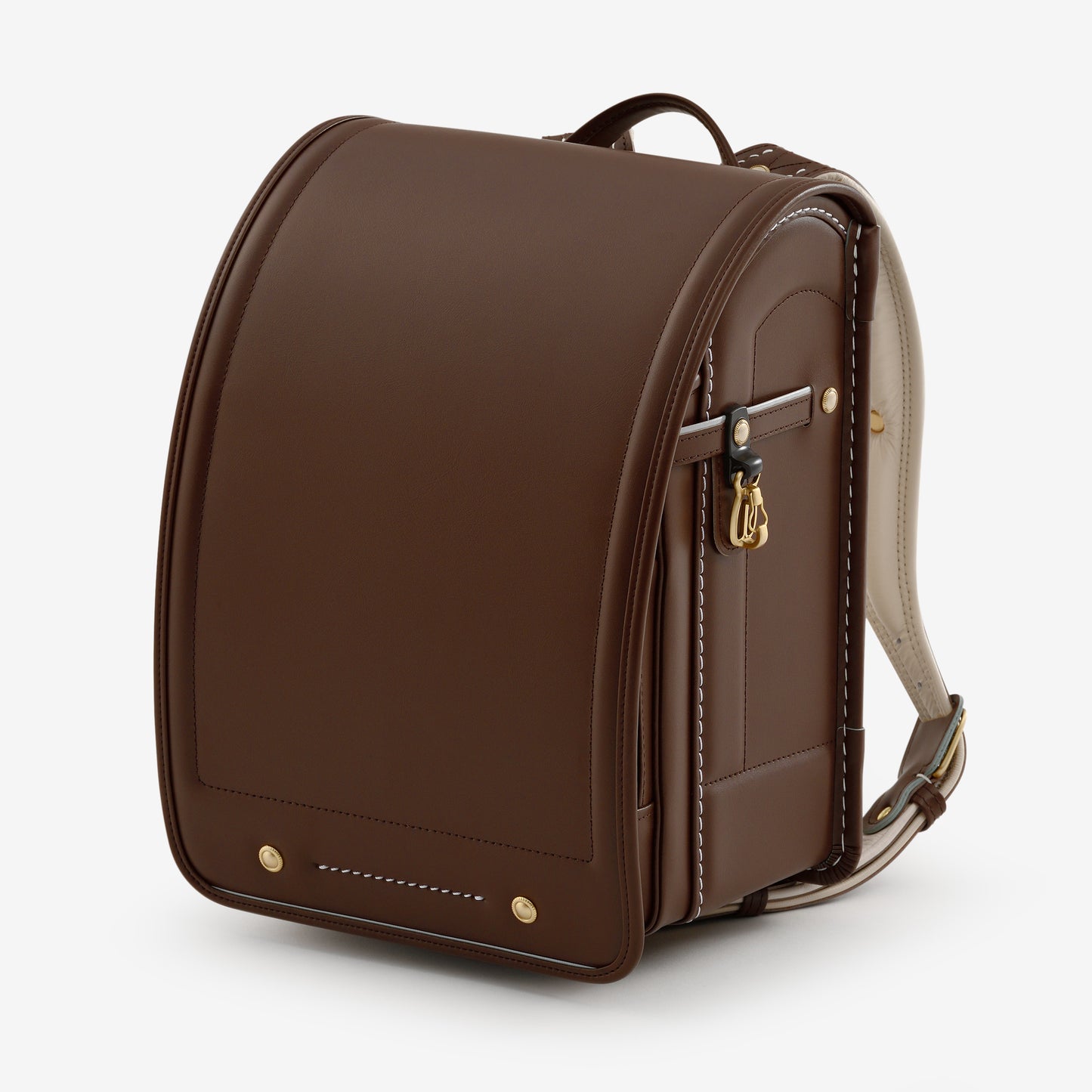 高級軟牛皮Randoseru Takumi - 黑色 - Murase Kabanko 