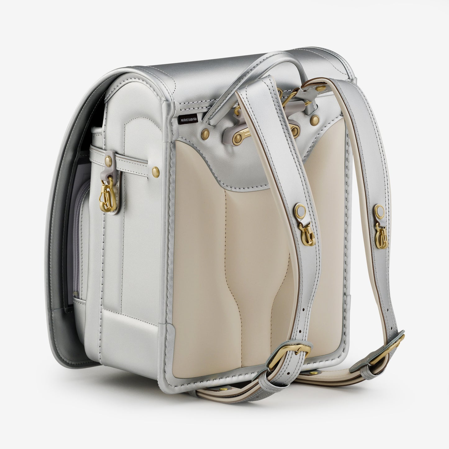 高級軟牛皮Randoseru Takumi - 黑色 - Murase Kabanko 