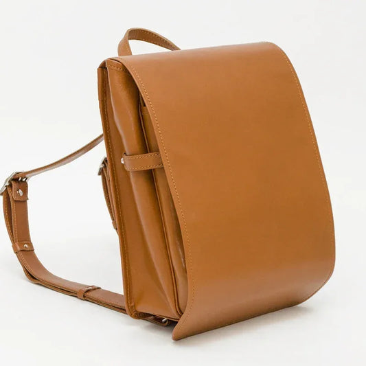 Murase Kabanko Adults Ransel Sofurilla camel leather backpack for laptops, made in Japan