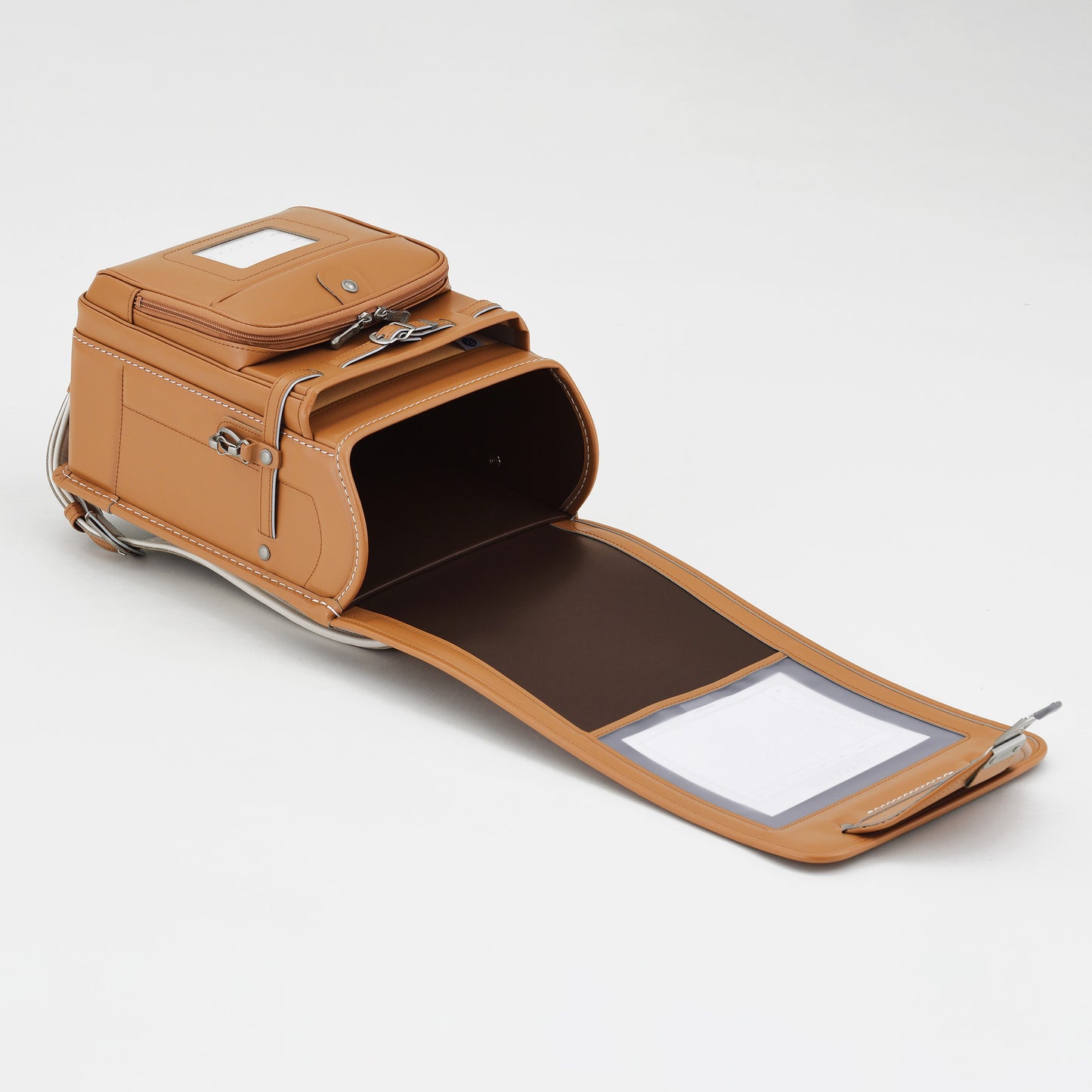 高級軟牛皮Randoseru Takumi - 黑色 - Murase Kabanko 