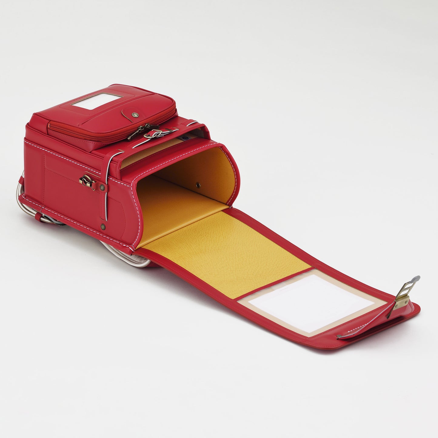 高級軟牛皮Randoseru Takumi - 黑色 - Murase Kabanko 