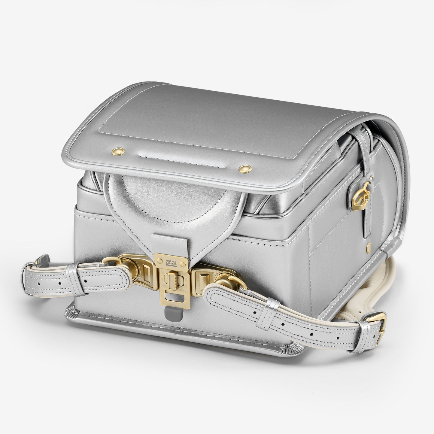 高級軟牛皮Randoseru Takumi - 黑色 - Murase Kabanko 