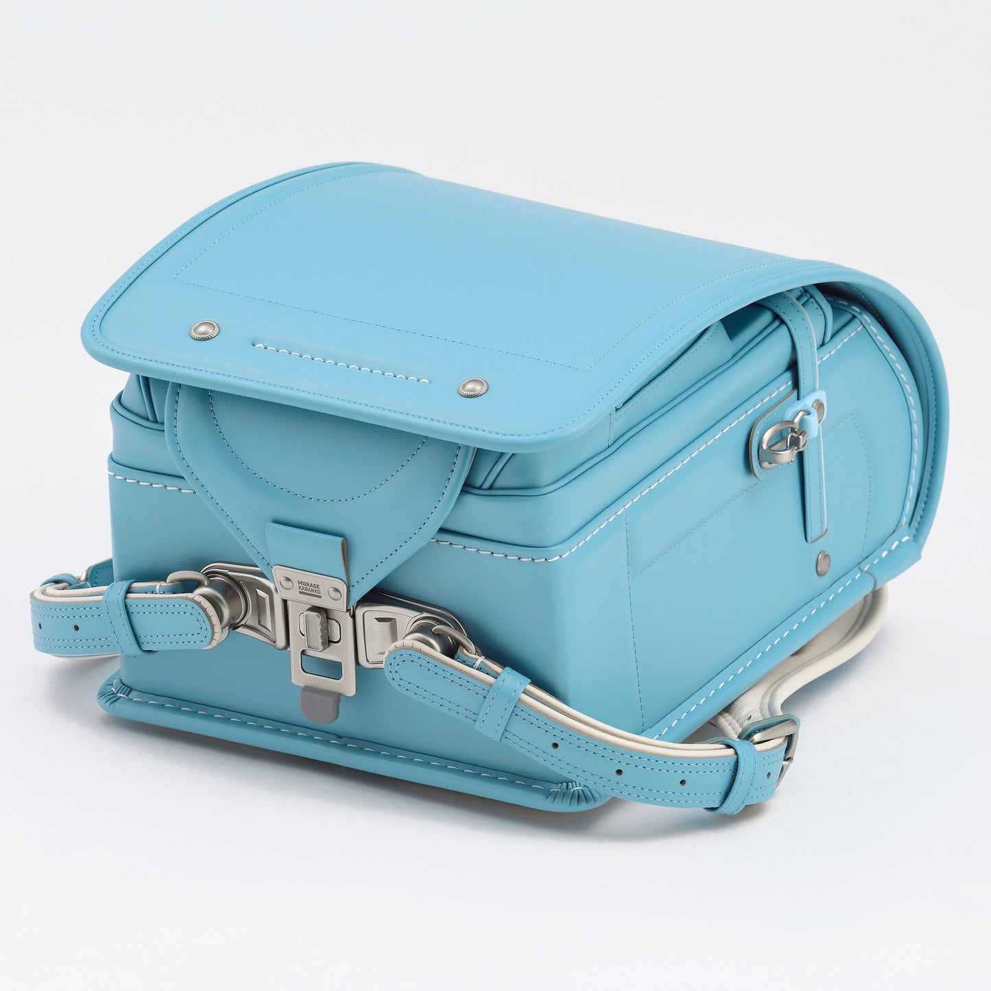 高級軟牛皮Randoseru Takumi - 黑色 - Murase Kabanko 