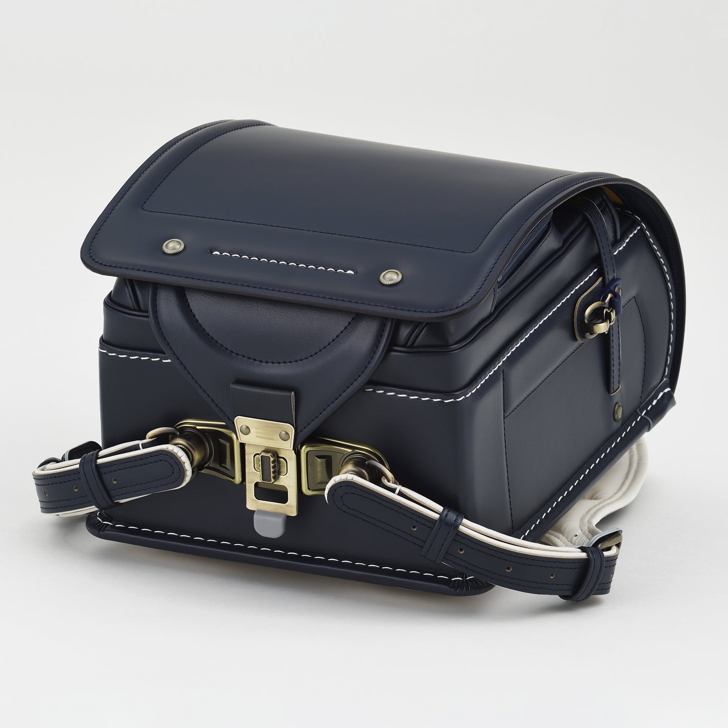 高級軟牛皮Randoseru Takumi - 黑色 - Murase Kabanko 