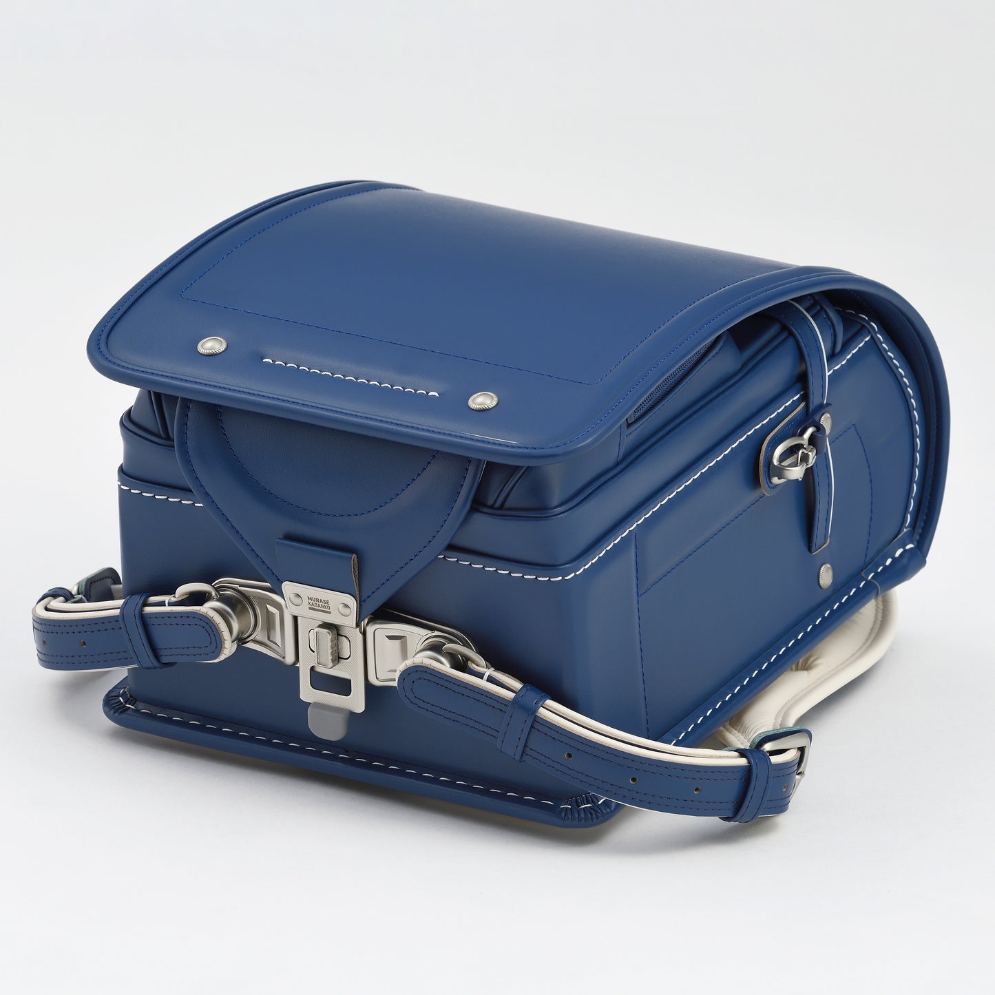 高級軟牛皮Randoseru Takumi - 黑色 - Murase Kabanko 