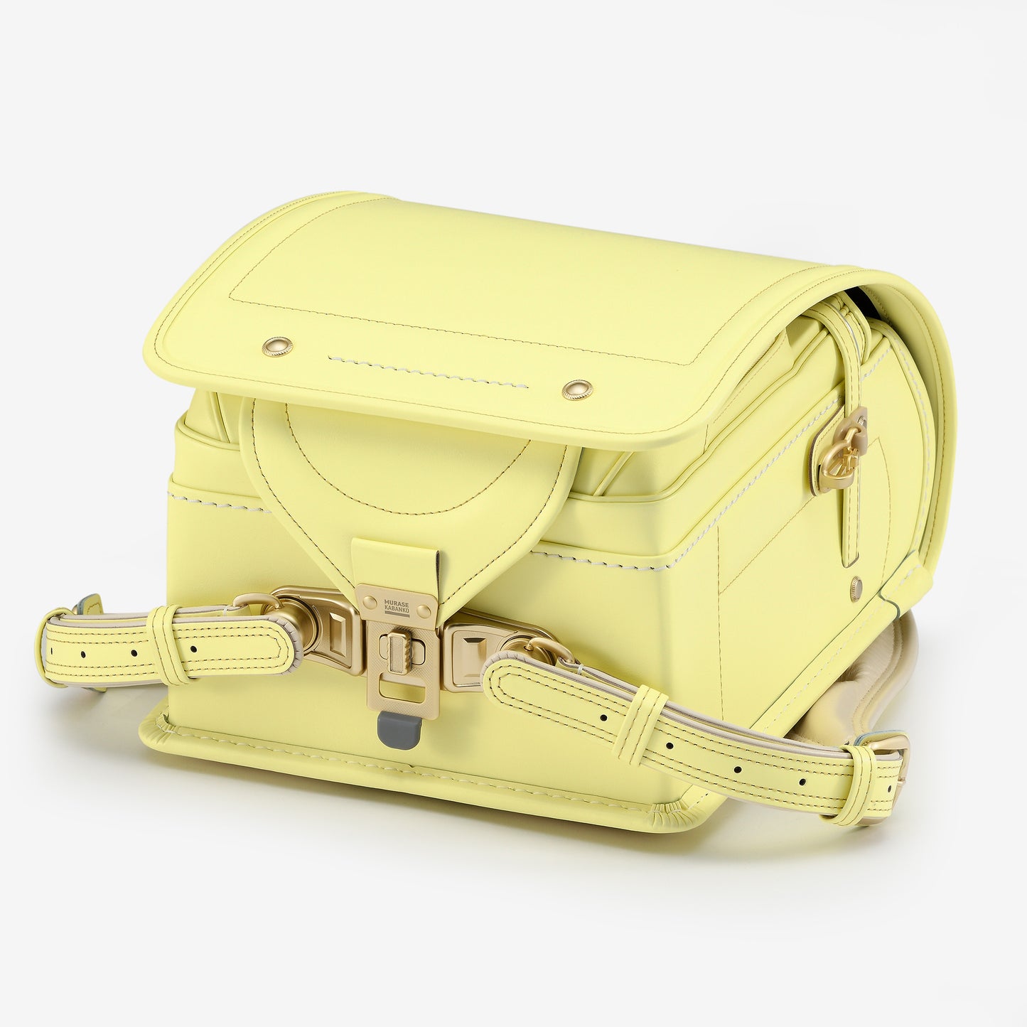 高級軟牛皮Randoseru Takumi - 黑色 - Murase Kabanko 