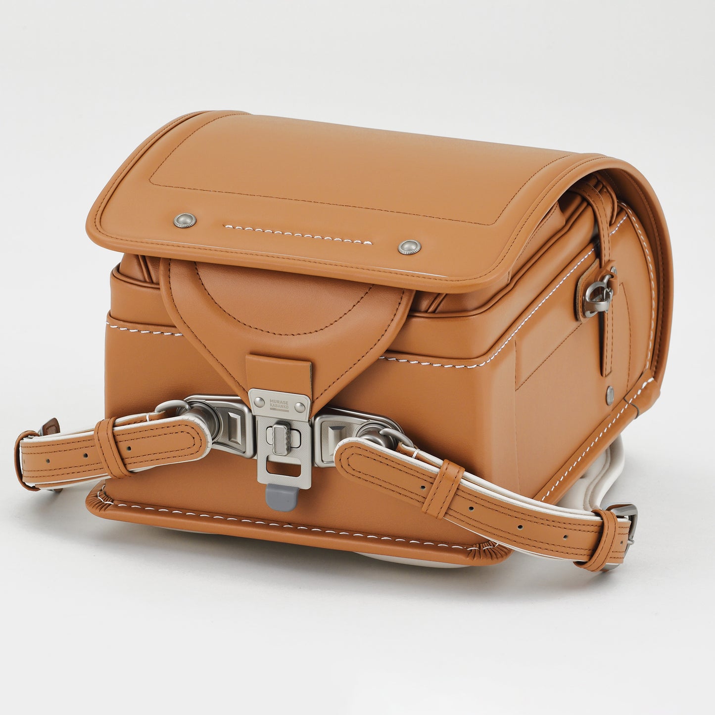 高級軟牛皮Randoseru Takumi - 黑色 - Murase Kabanko 