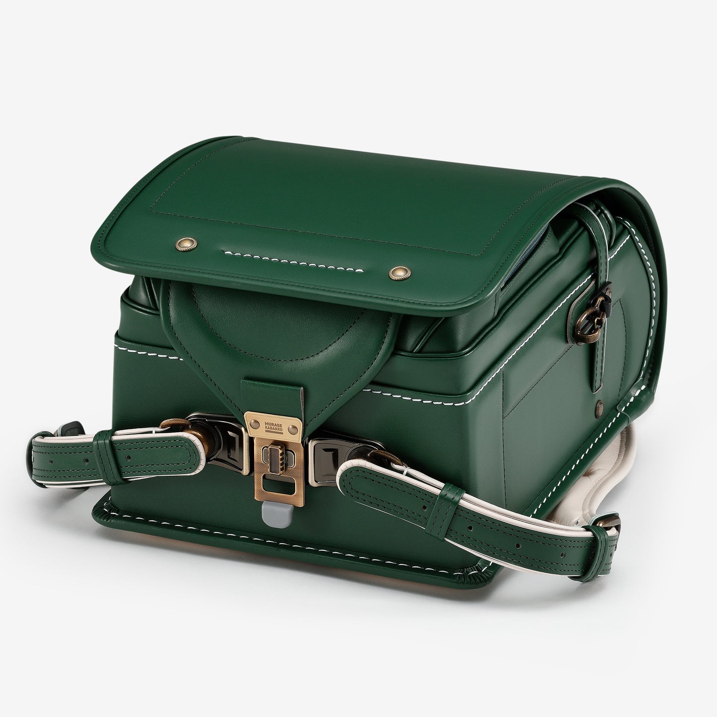 高級軟牛皮Randoseru Takumi - 黑色 - Murase Kabanko 