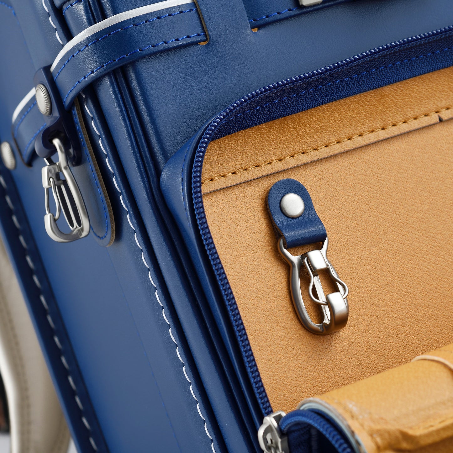 高級軟牛皮Randoseru Takumi - 黑色 - Murase Kabanko 